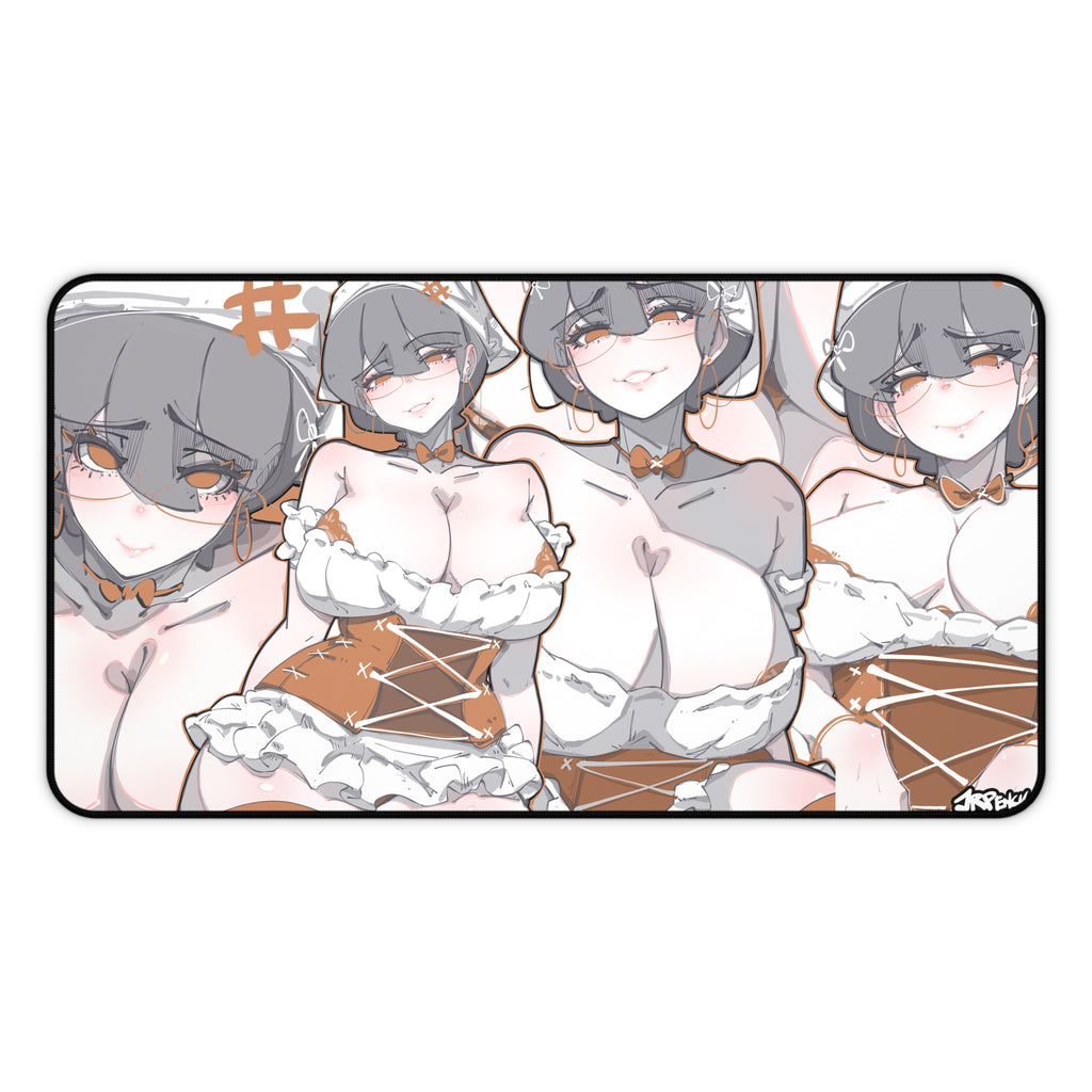 3147 - 褐壁纸 / brown v1 Desk Mat