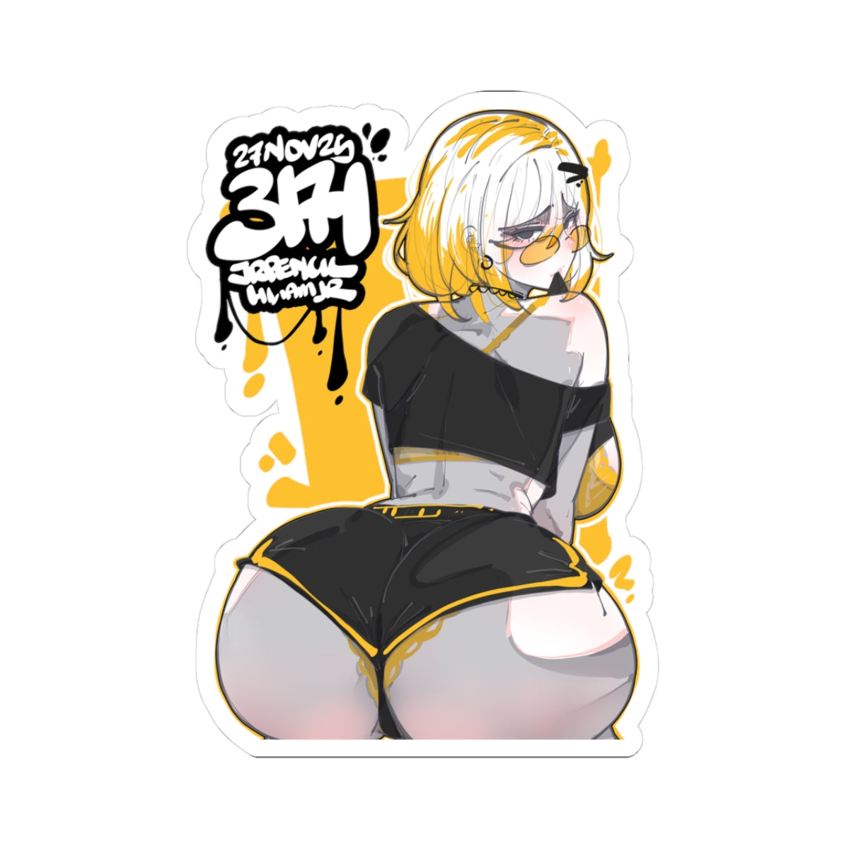 3171 - 黄 / yellow v1 Stickers