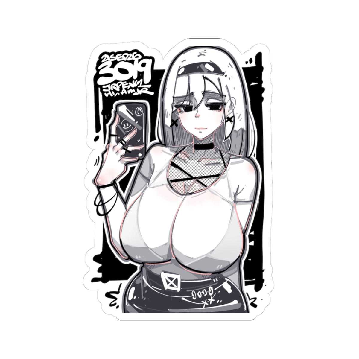 3019 - 黑 / black Stickers