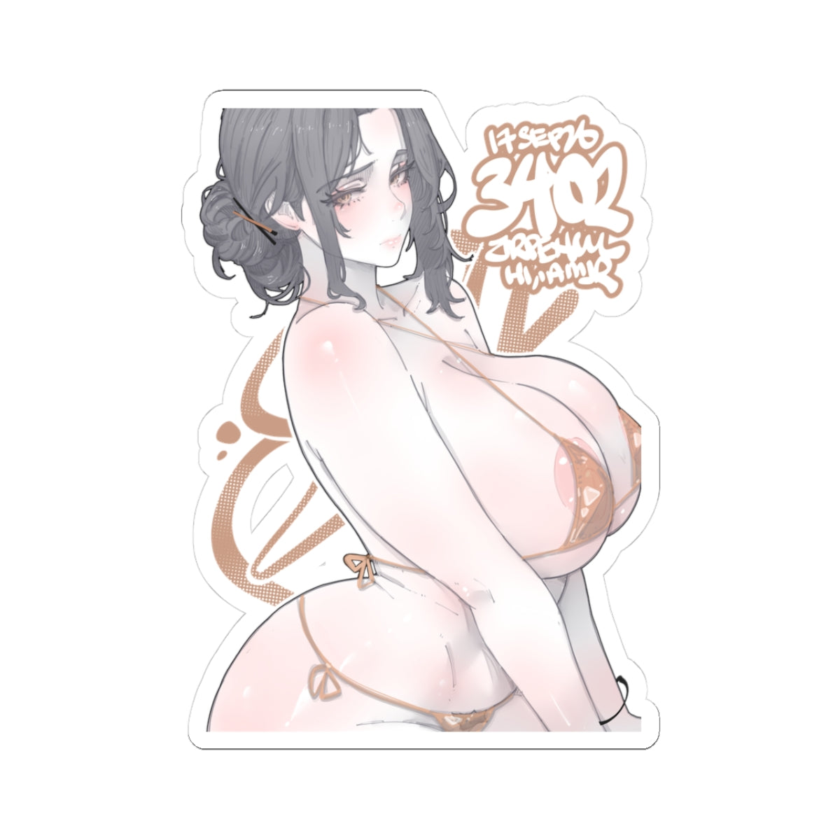 3402 - 褐 / Brown v2 Stickers