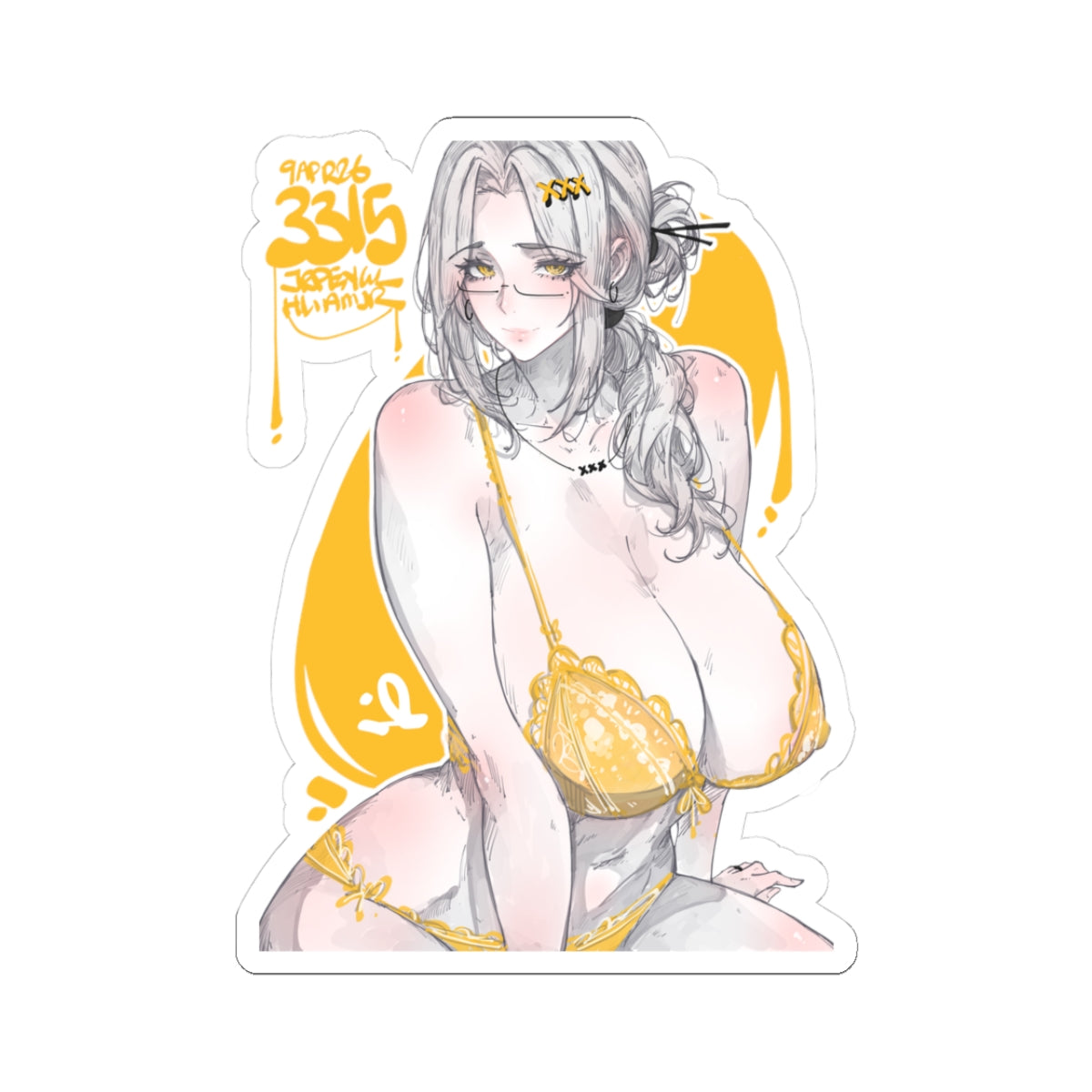 3315 - 黄 / yellow v2 Stickers
