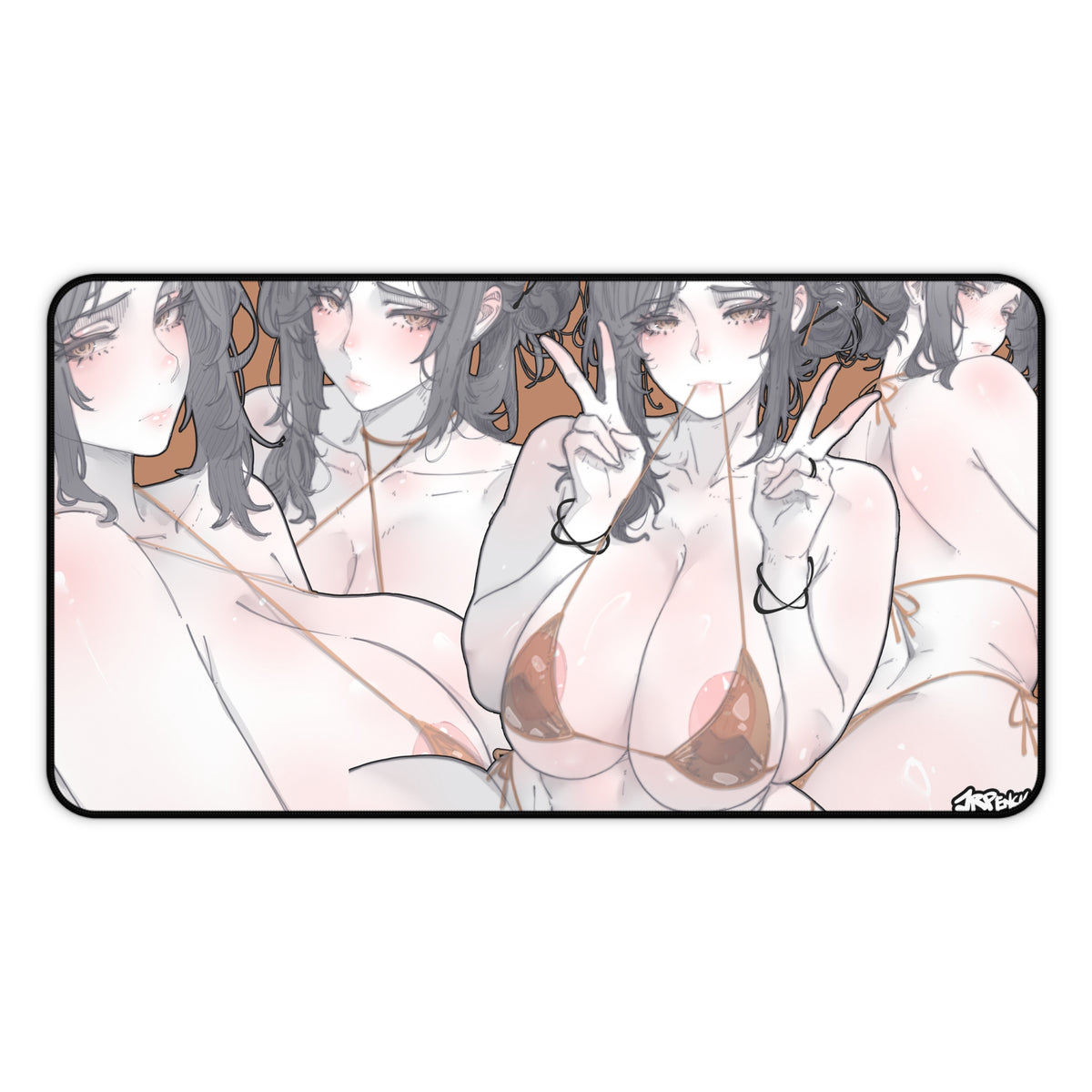 3405 - 褐壁纸 / Brown Wallpaper v2 Desk Mat