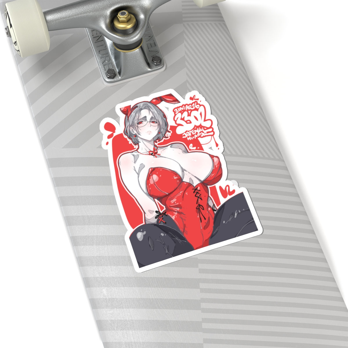 3302 - 红 / red v1 Stickers