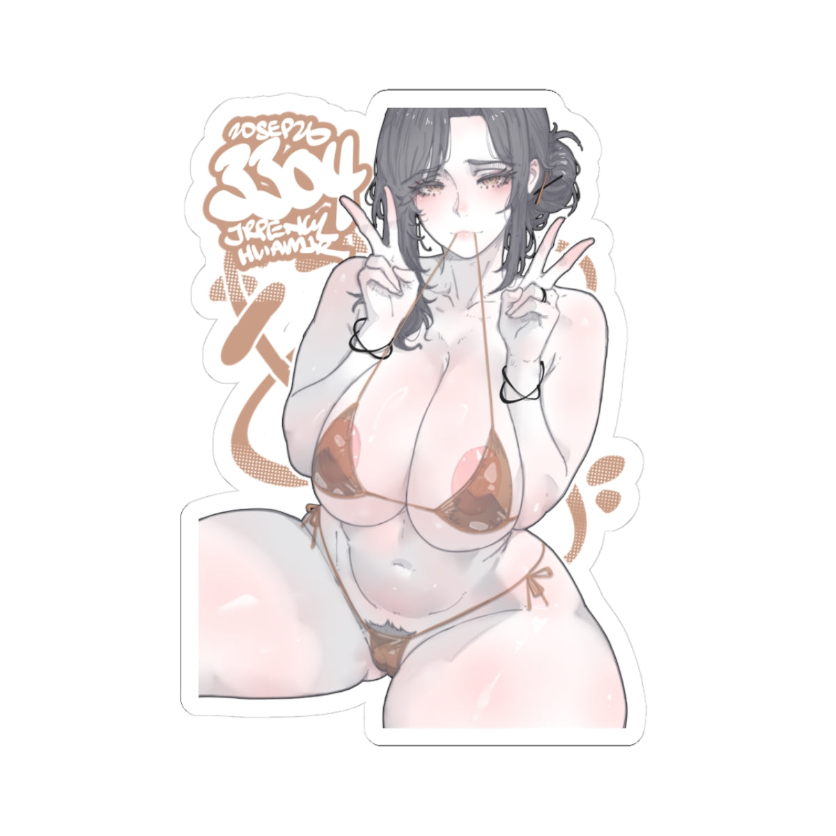 3404 - 褐 / Brown v2 Stickers