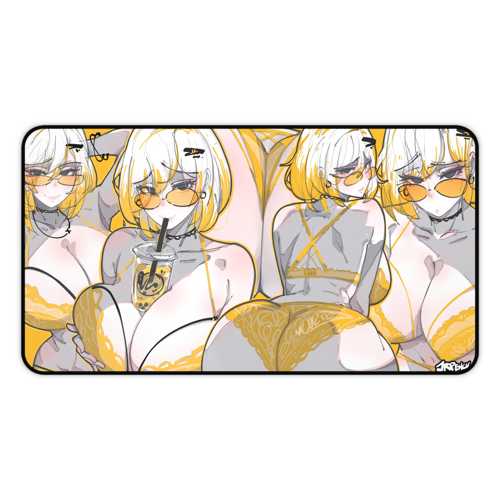 3172 - 黄壁纸 / yellow wallpaper v2 Desk Mat