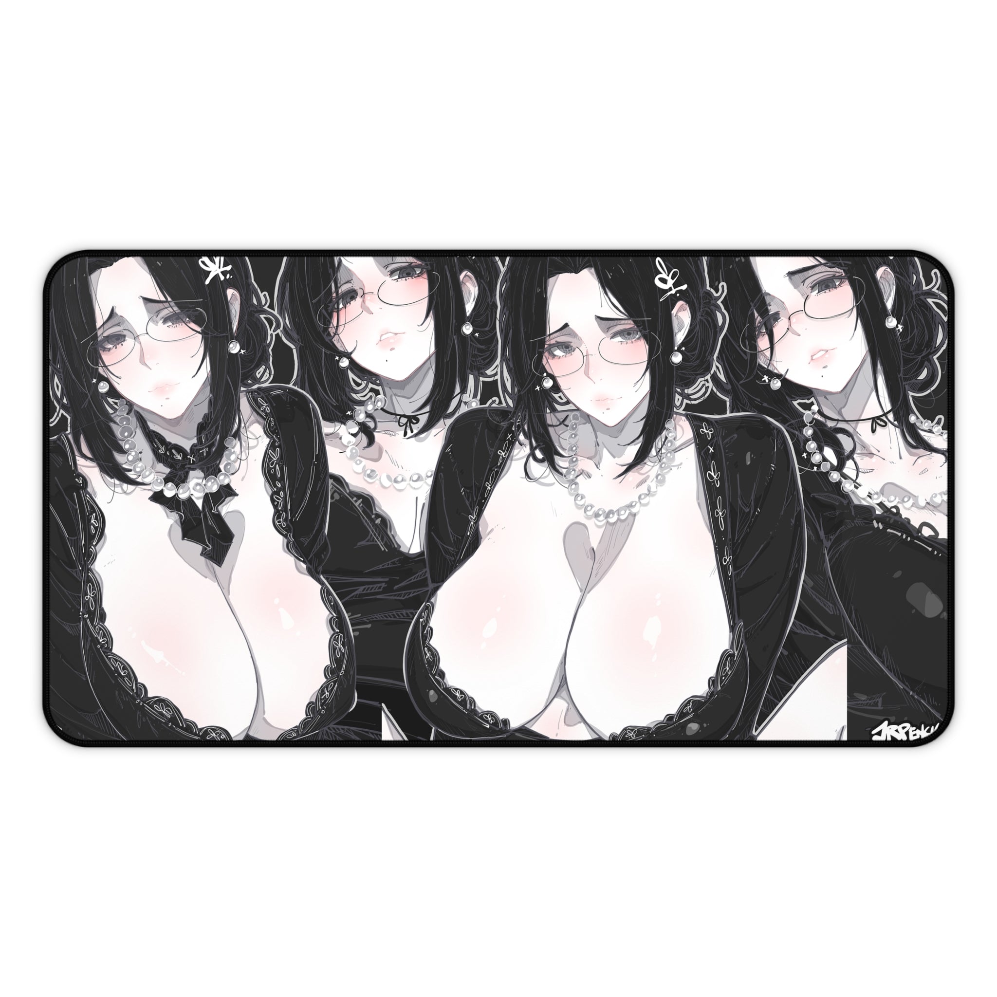 3308 - 黑壁纸 / black wallpaper v1 Desk Mat