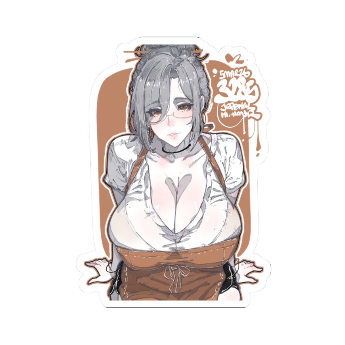 3285 - 褐 / brown v1 Stickers