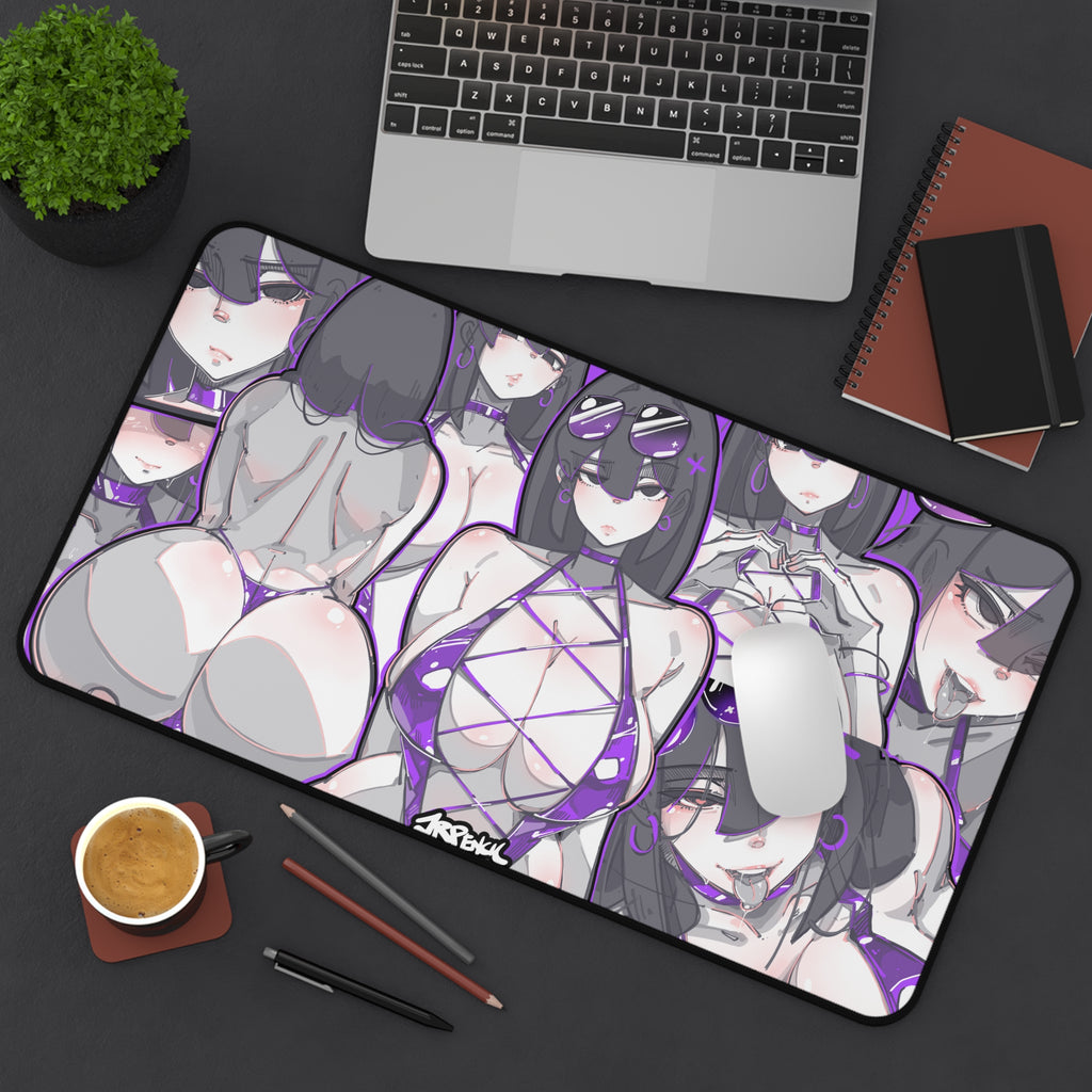 3049 - 紫壁纸 / purple wallpaper Desk Mat