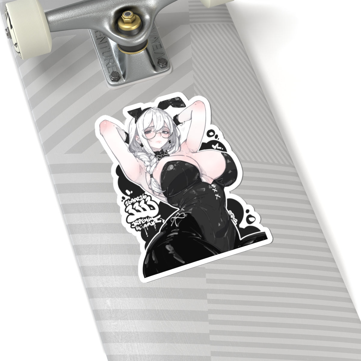 3333 - 黑 / black v1 Stickers