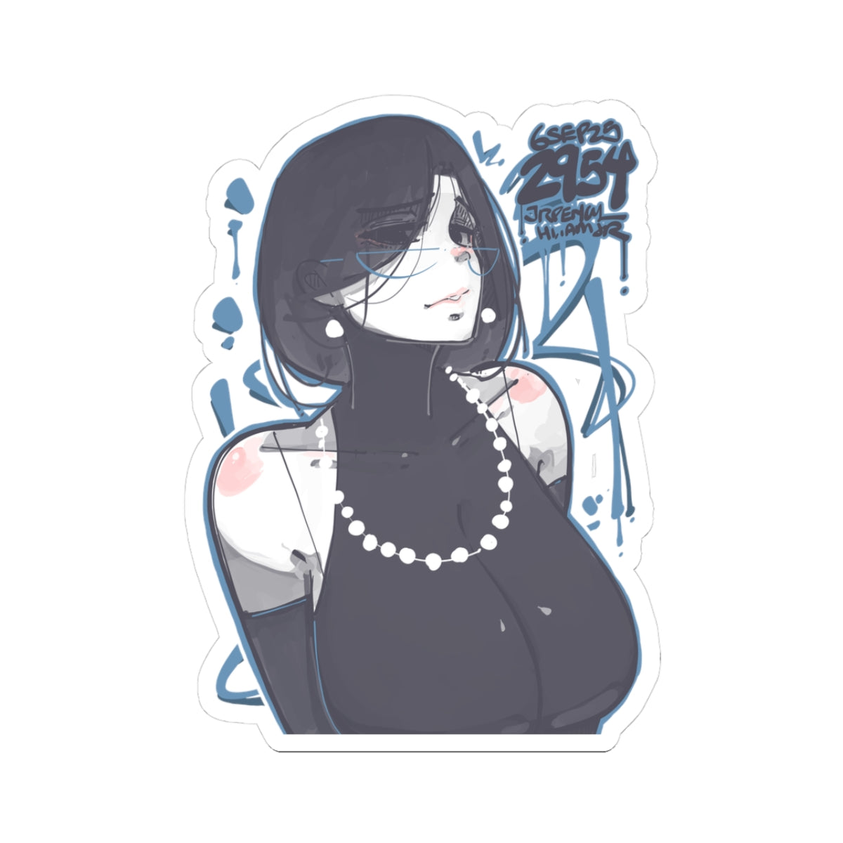 2954 - 蓝 / blue Stickers