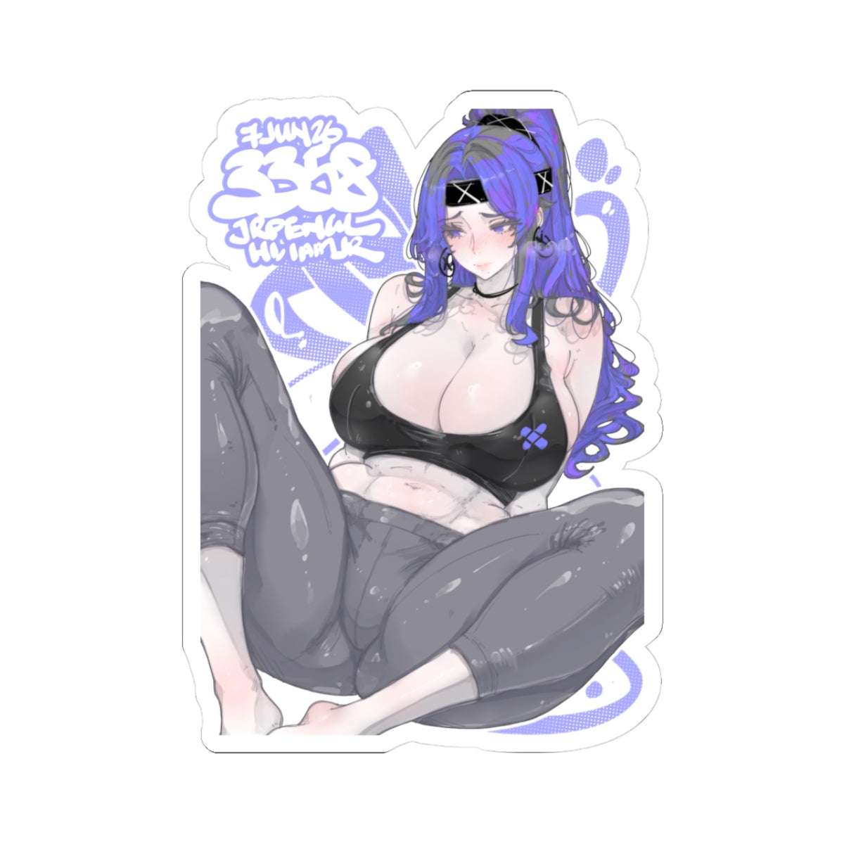 3358 - 紫 / purple v1 Stickers