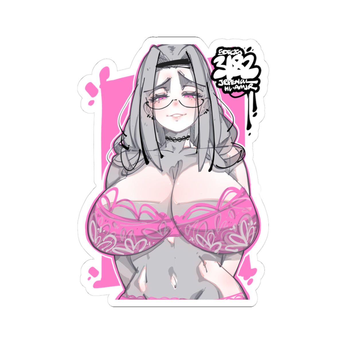 3182 - 粉 / pink v2 Stickers