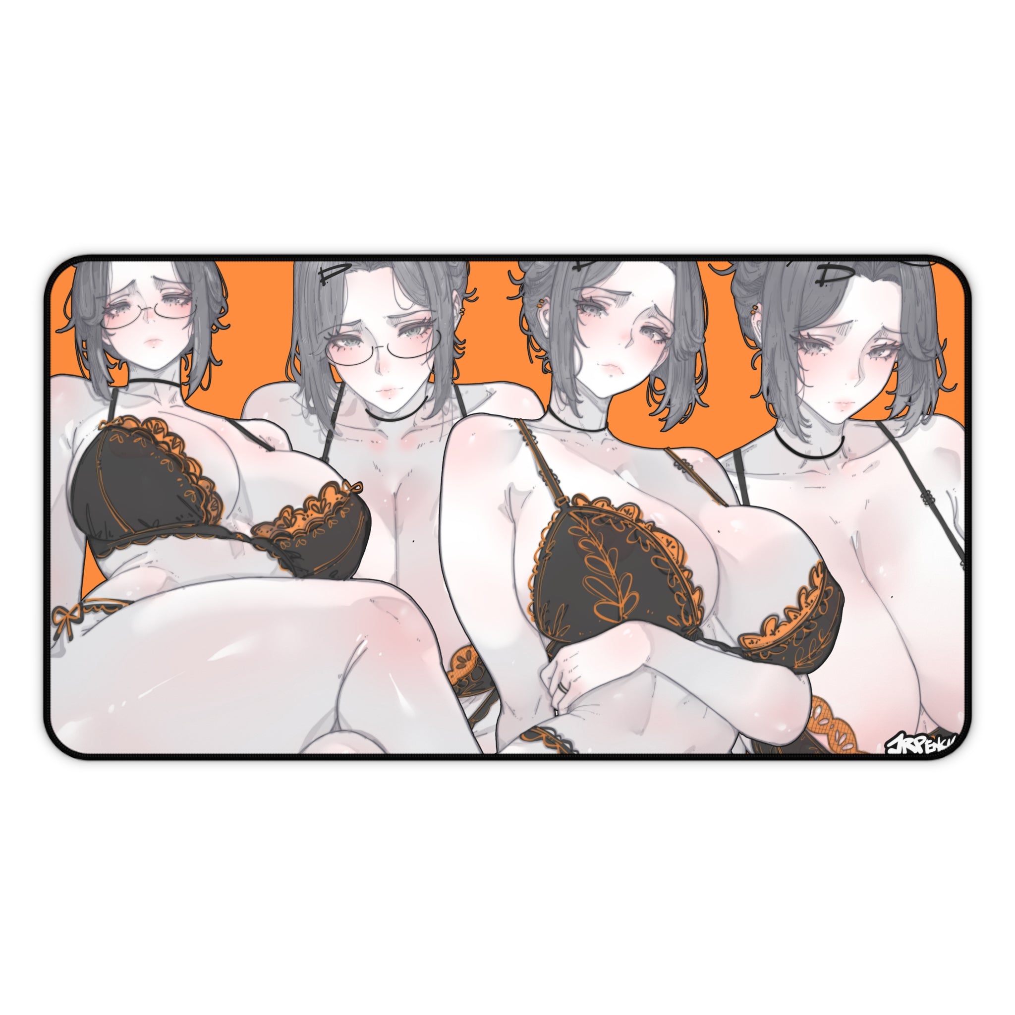 3380 - 橙壁纸 / Orange Wallpaper v2 Desk Mat