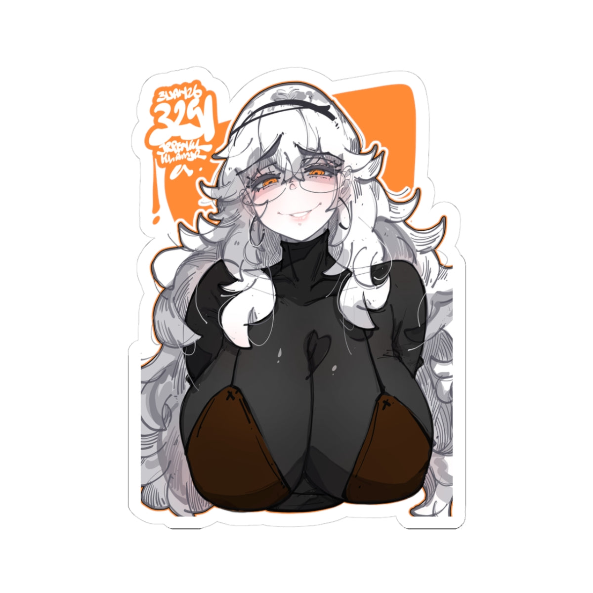 3251 - 橙 / orange v1 Stickers