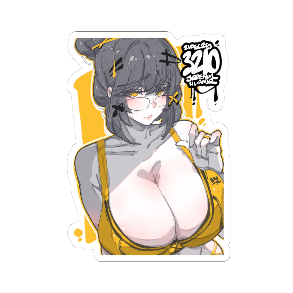 3210 - 黄 / yellow v2 Stickers