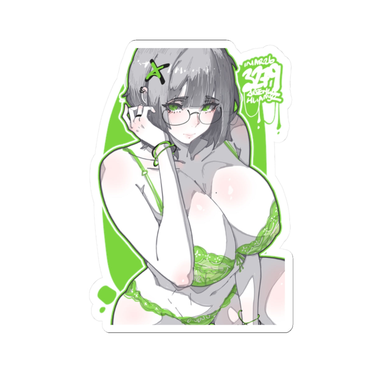 3279 - 绿 / green v2 Stickers