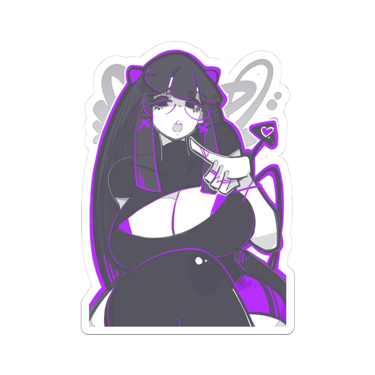 2921 - 紫 / purple Stickers