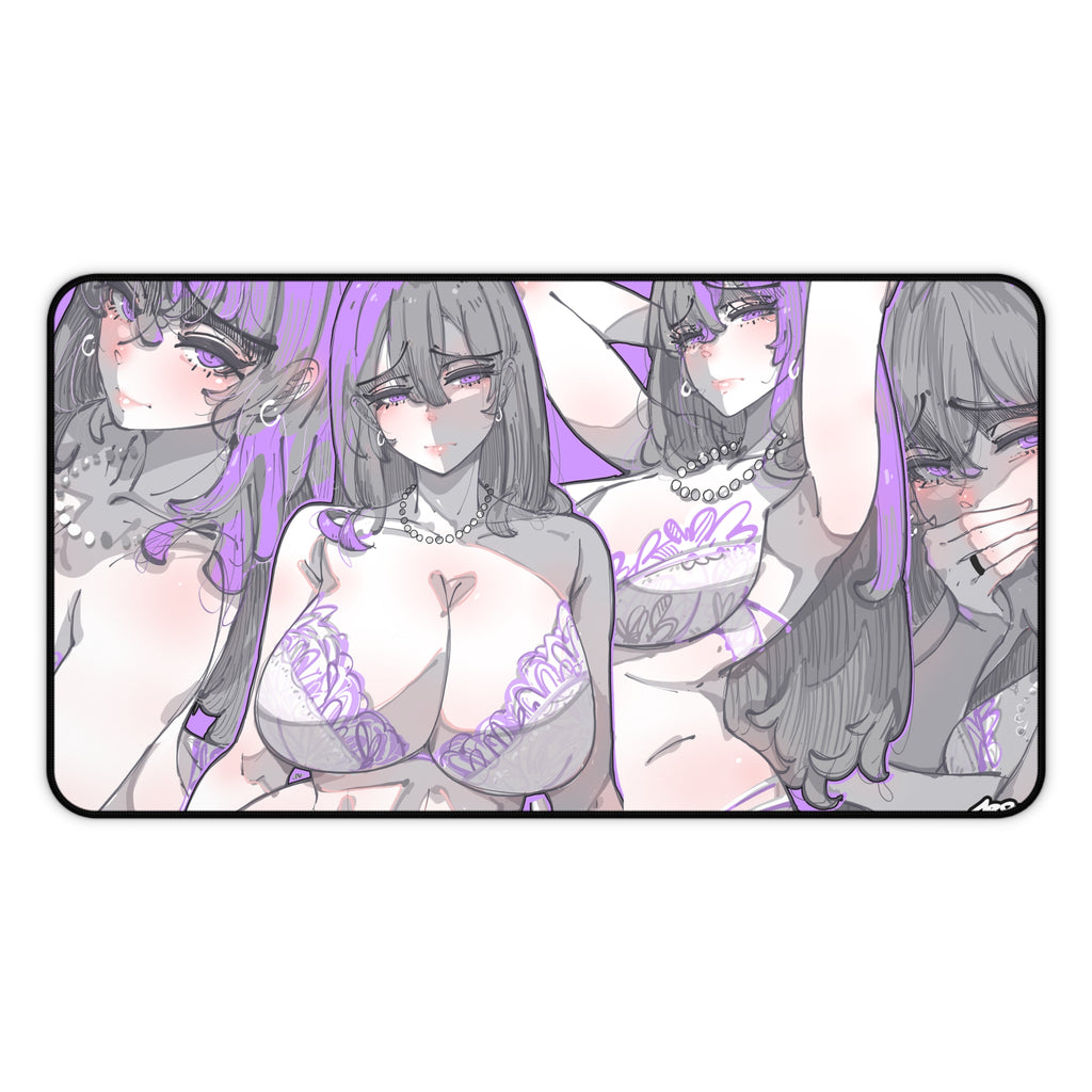 3234 - 紫壁纸 / purple wallpaper v2 Desk Mat