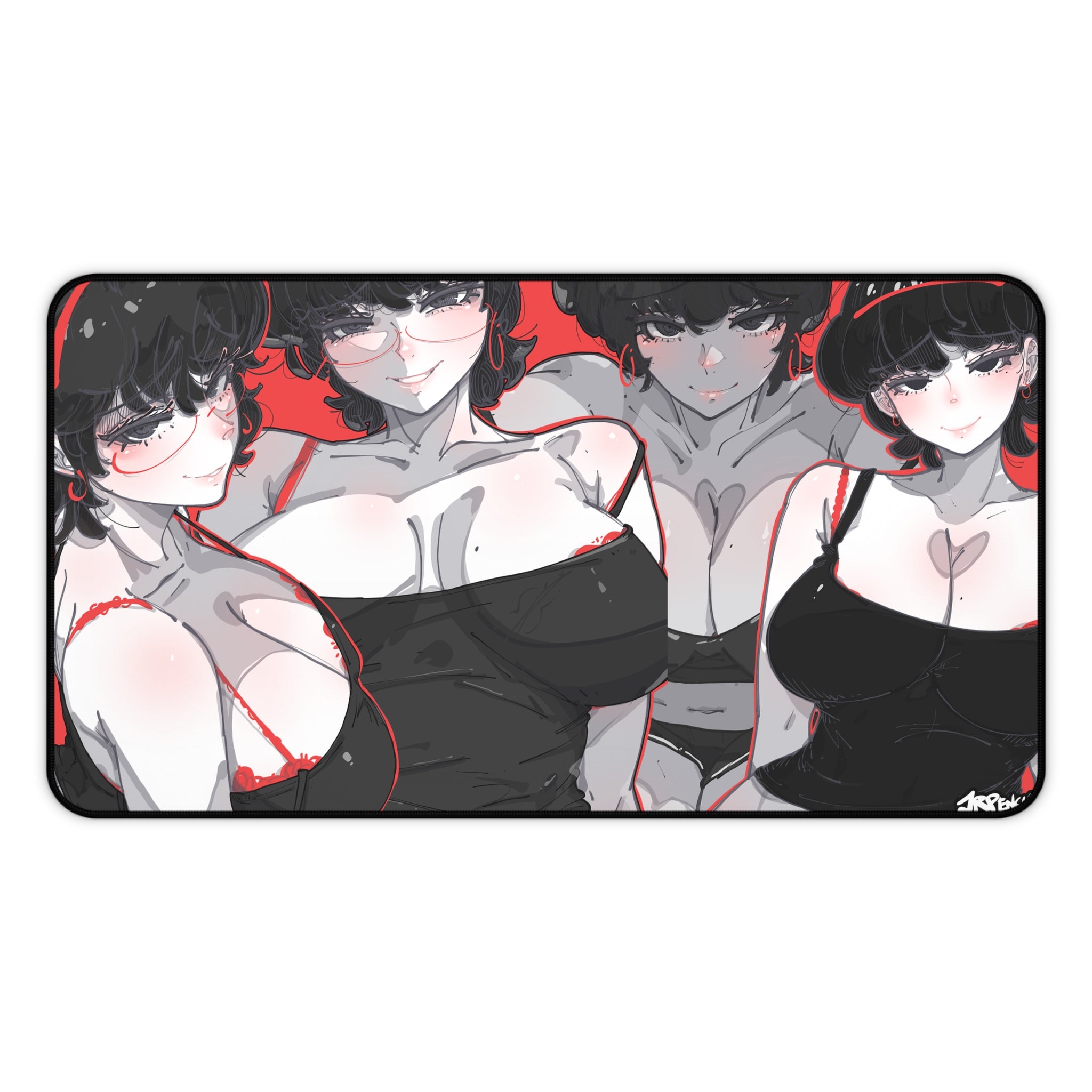 3240 - 红壁纸 / red wallpaper v1 Desk Mat