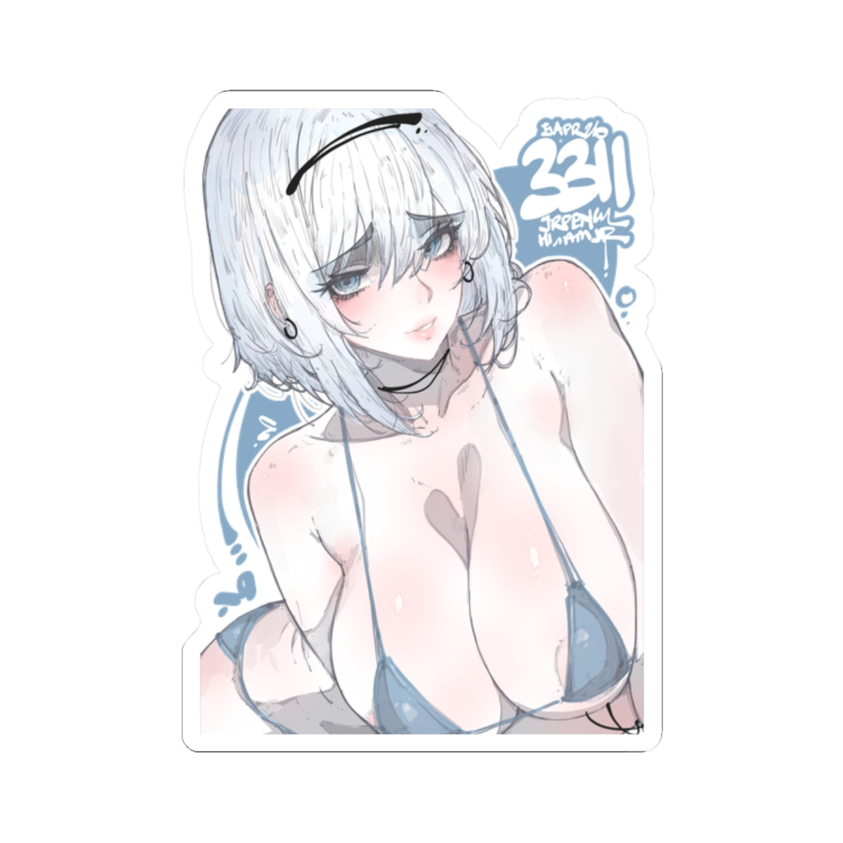 3311 - 蓝 / blue v2 Stickers