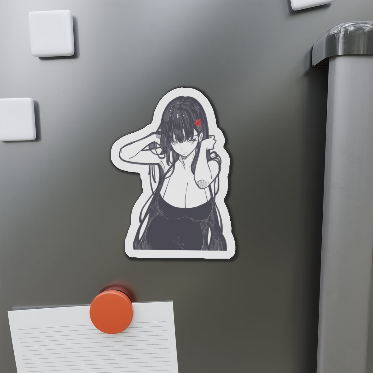 2887 - 红发夹 / red hair clip Magnets