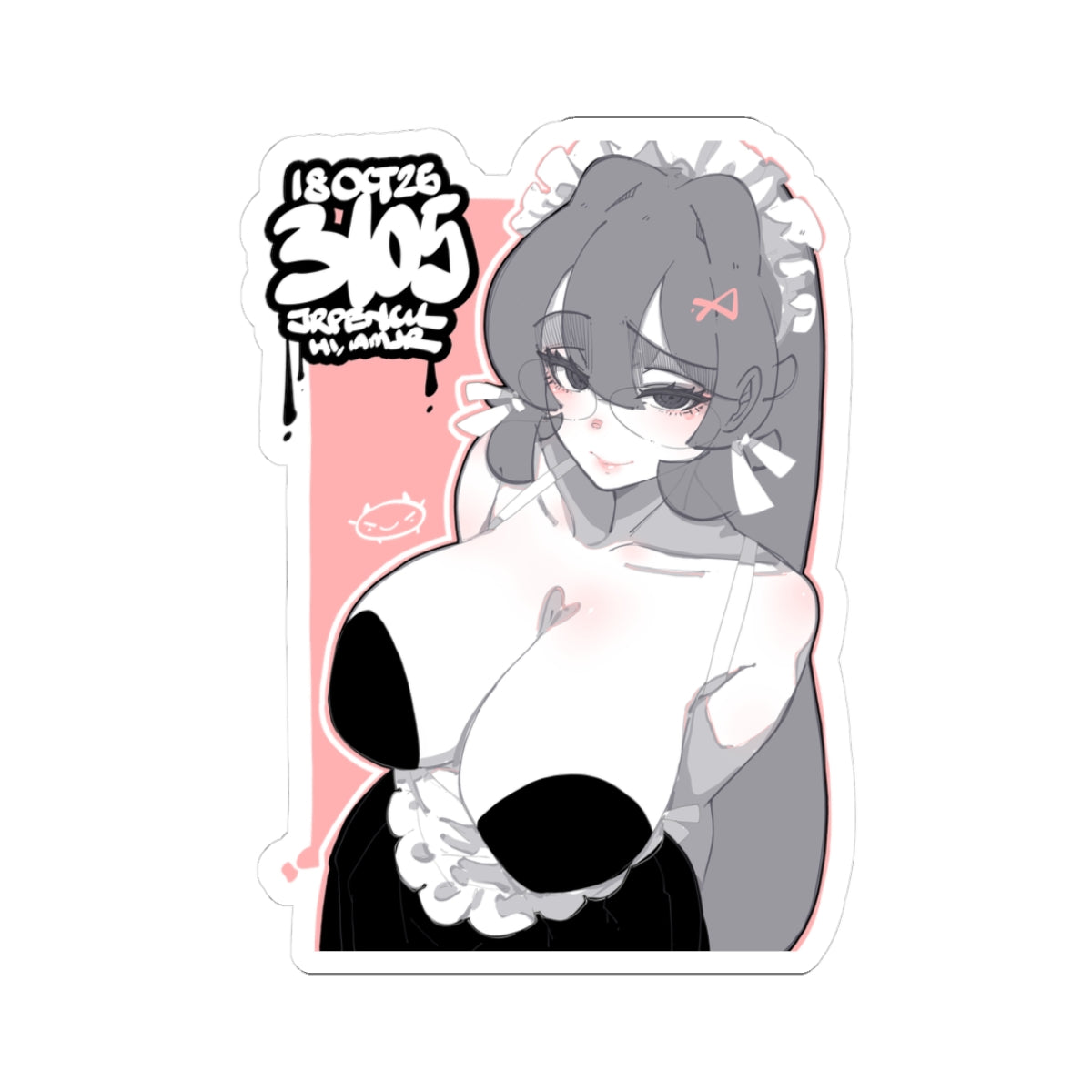 3105 - 粉 / pink Stickers