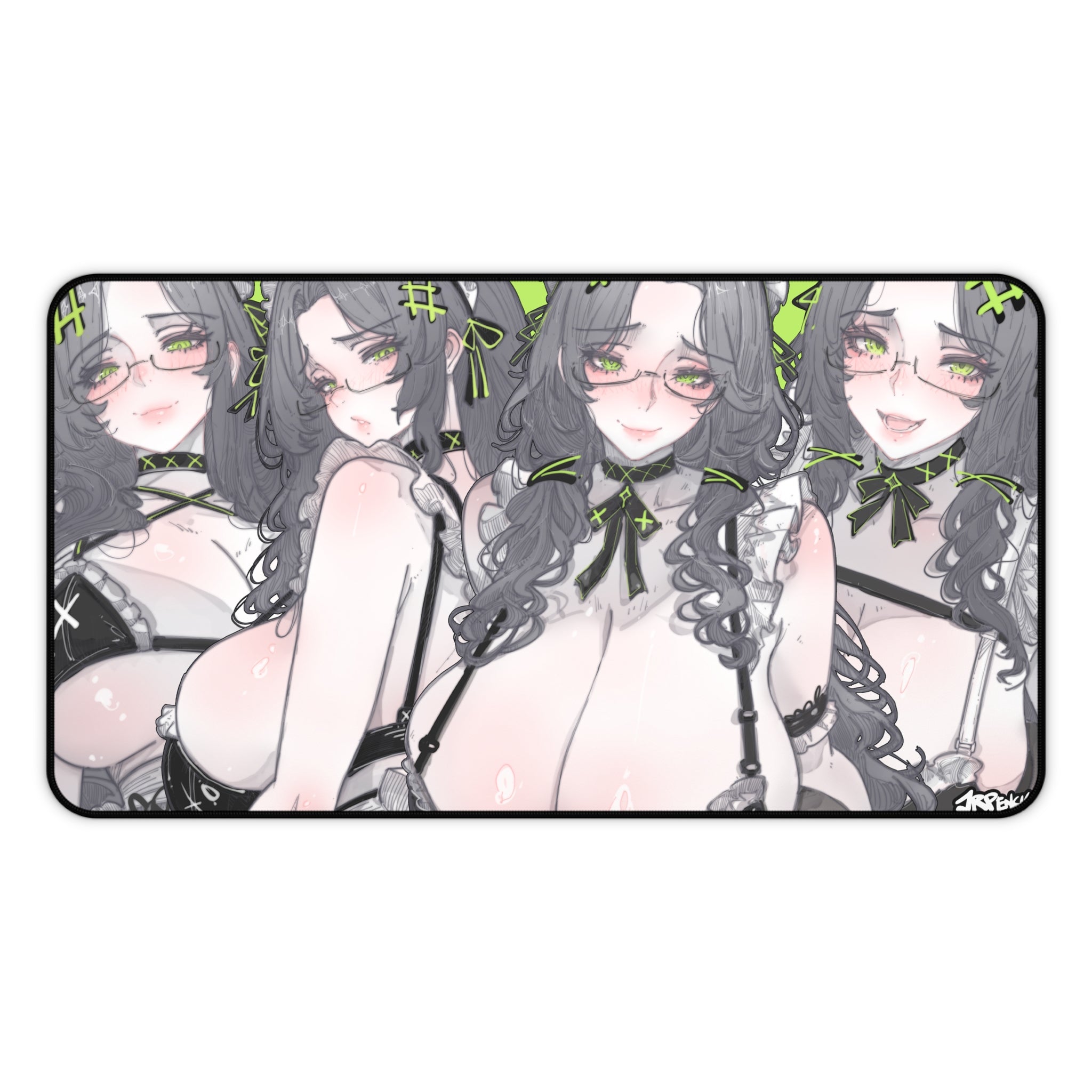 3355 - 绿壁纸 / green wallpaper v1 Desk Mat
