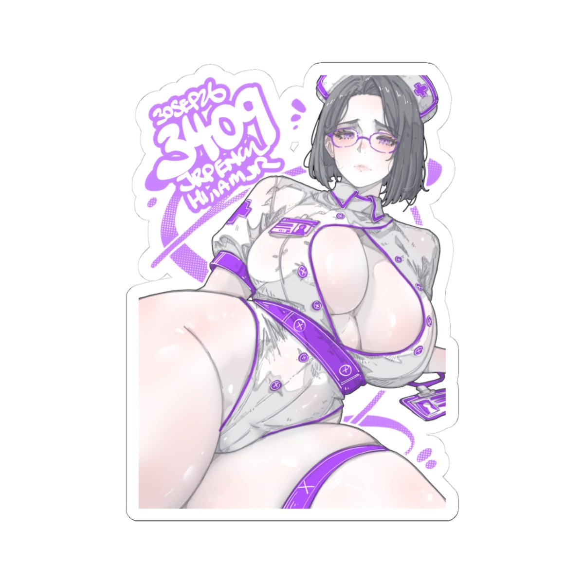3409 - 紫 / Purple v1 Stickers