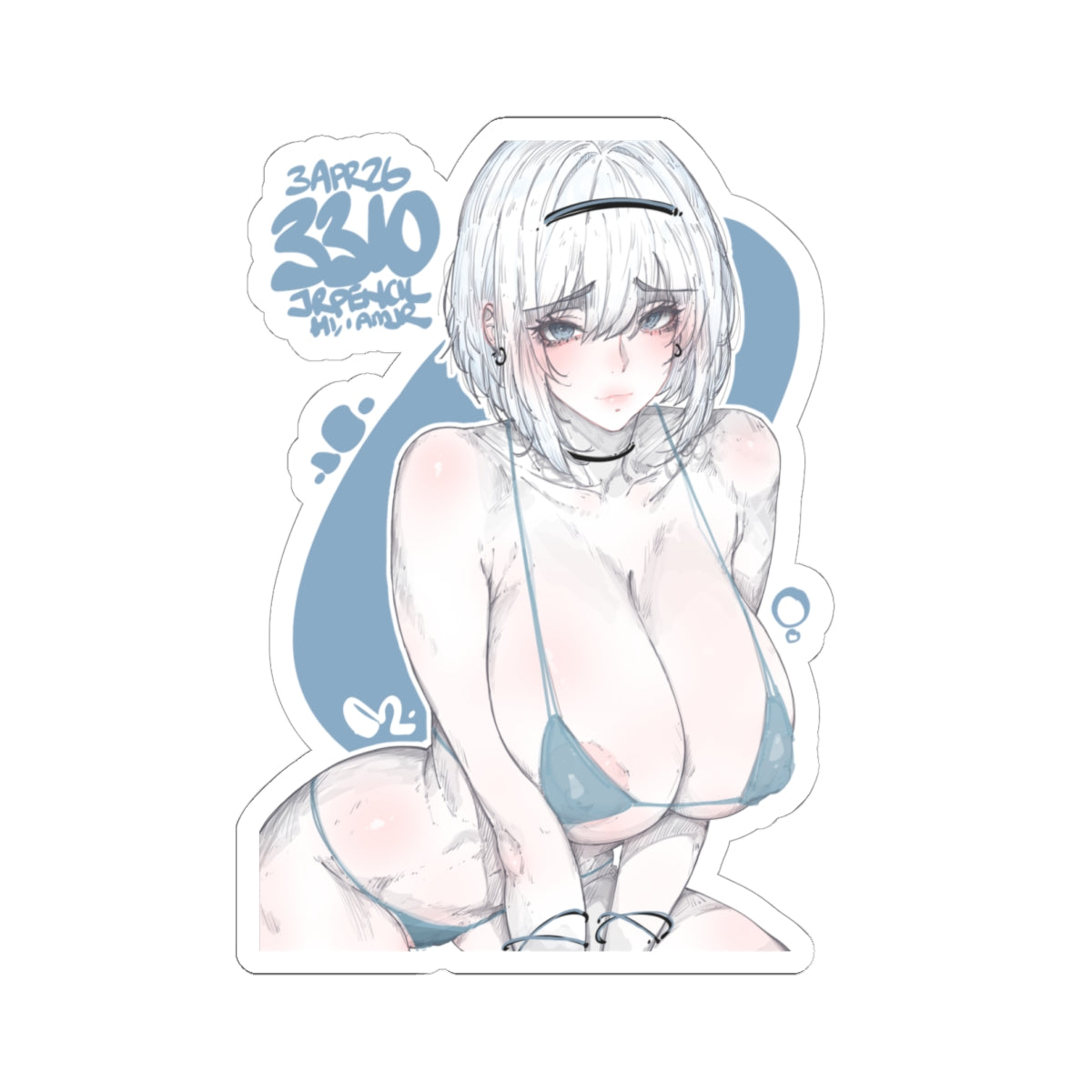 3310 - 蓝 / blue v2 Stickers