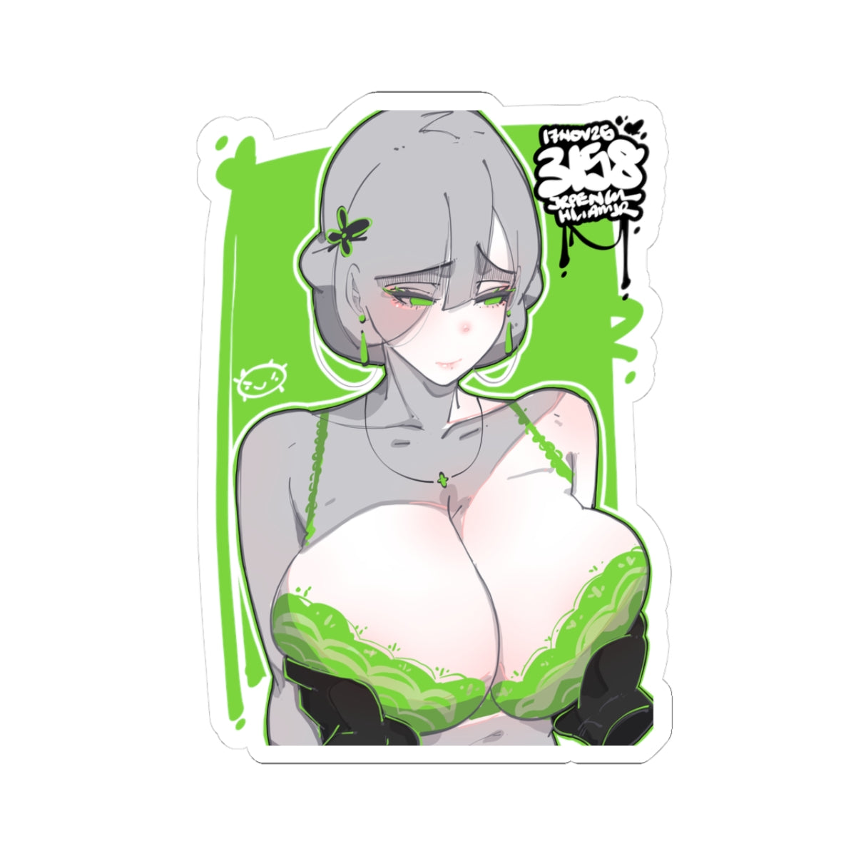 3158 - 绿 / green v2 Stickers