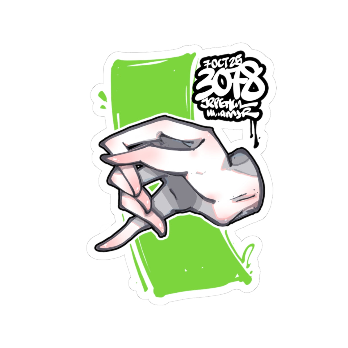 3078 - 绿 / green Stickers
