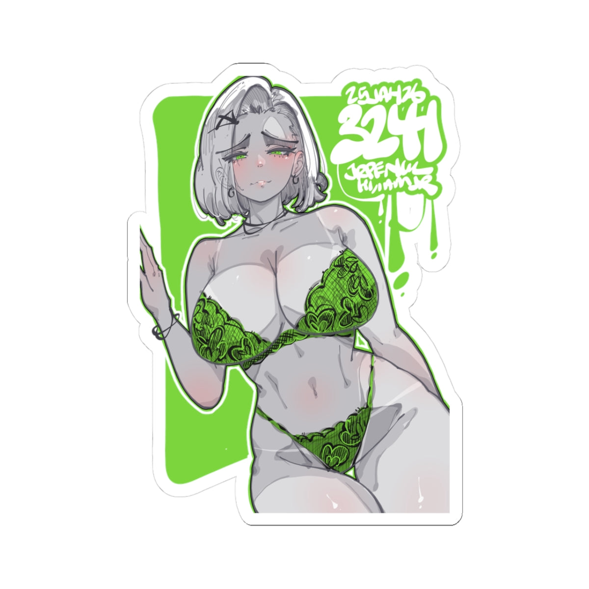 3241 - 绿 / green v2 Stickers
