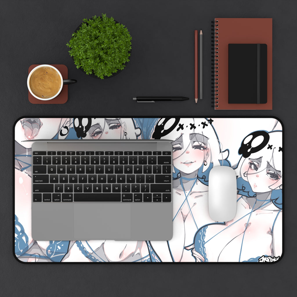 3117 - 蓝壁纸 / blue wallpaper v2 Desk Mat