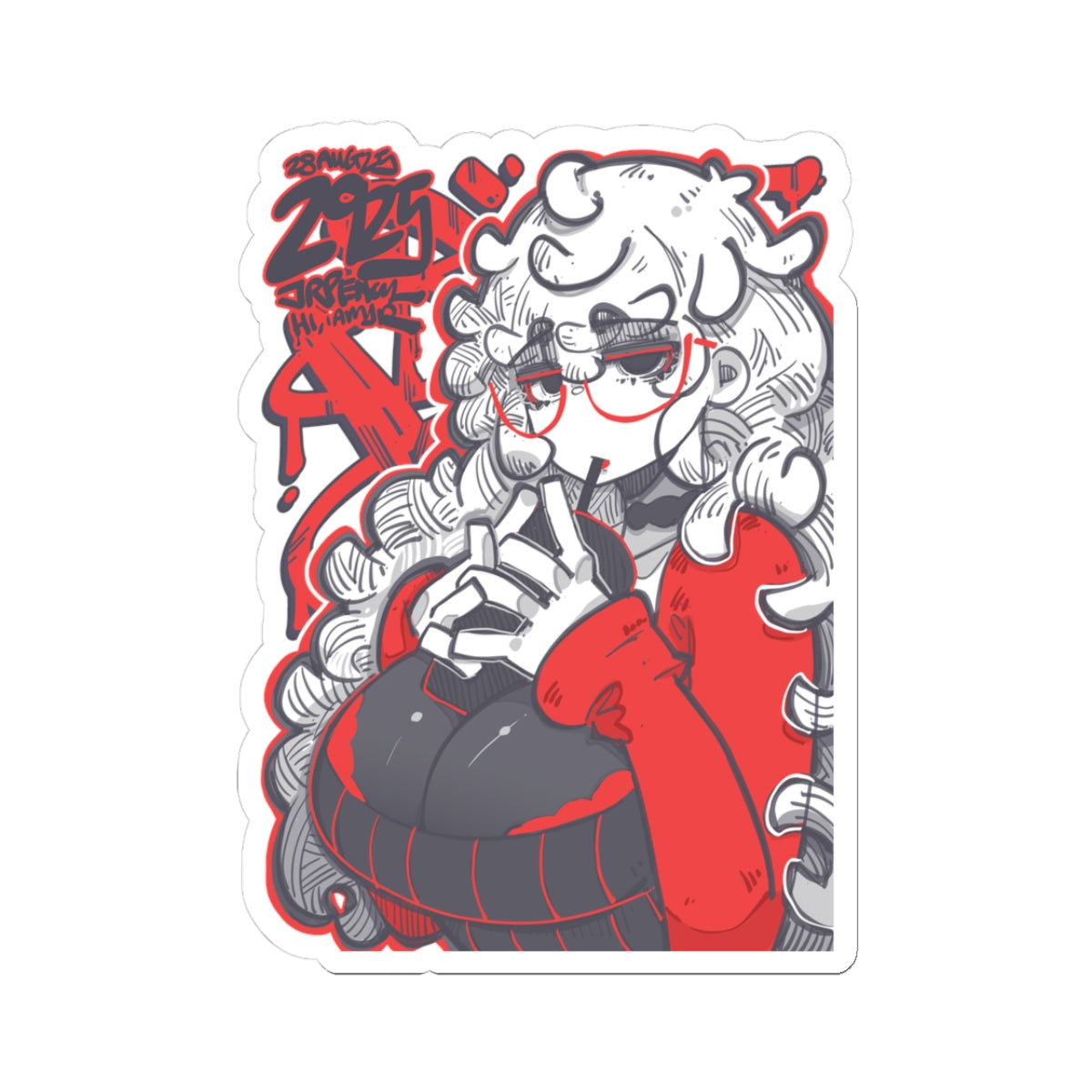 2925 - 红 / red Stickers