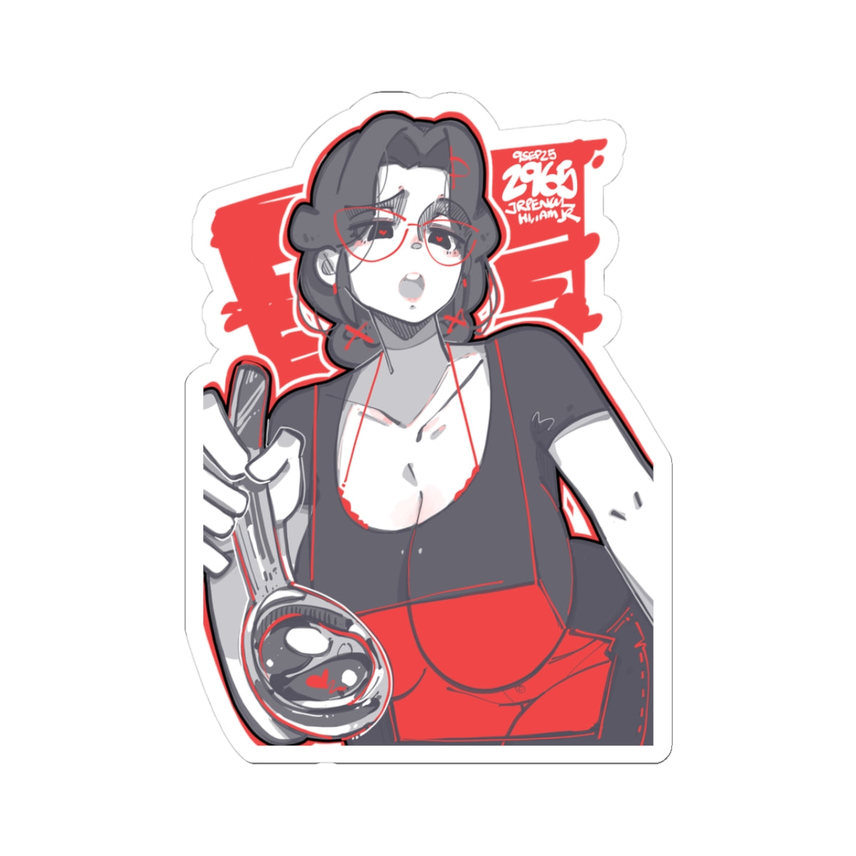 2965 - 红 / red Stickers