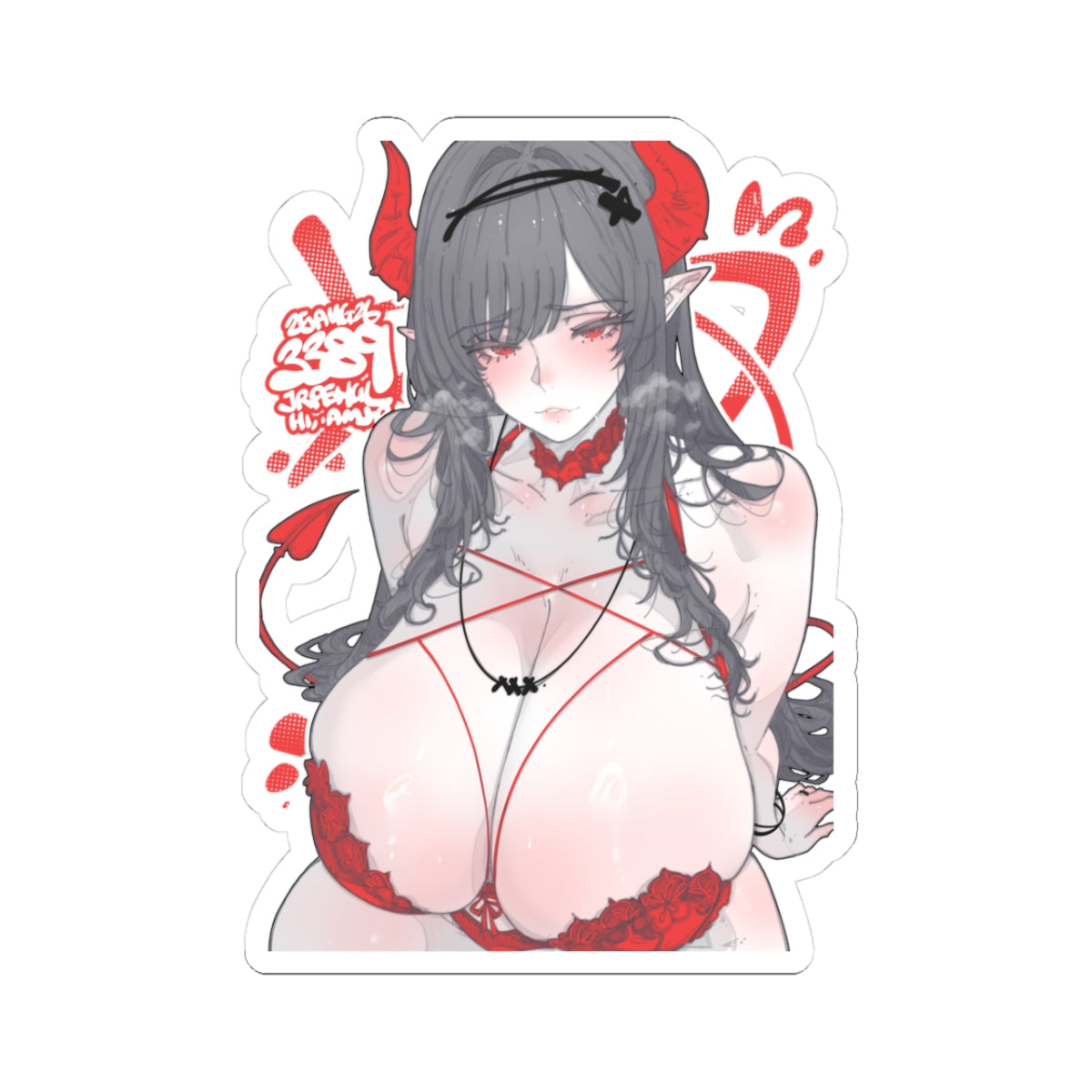 3389 - 红 / Red v1 Stickers