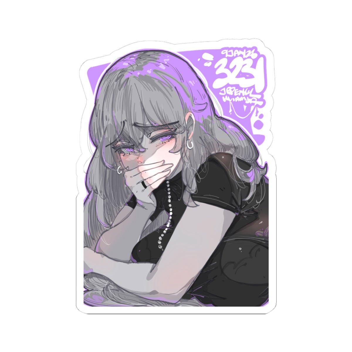 3231 - 紫 / purple v1 Stickers