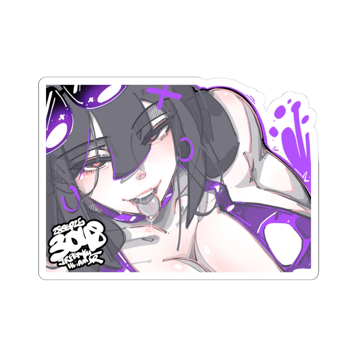 3048 - 紫 / purple Stickers