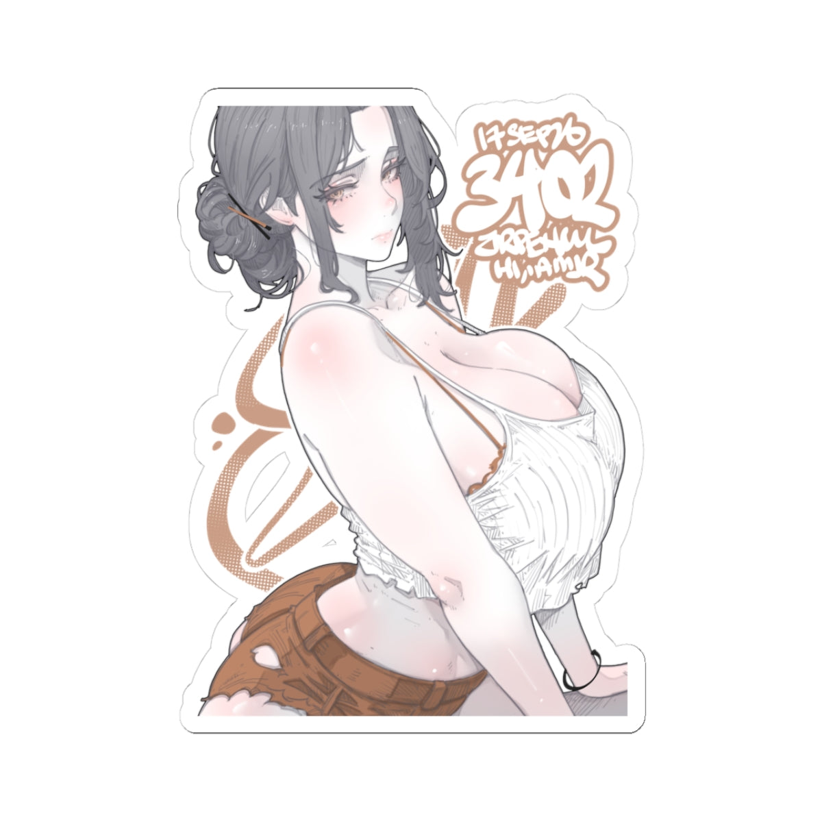 3402 - 褐 / Brown v1 Stickers