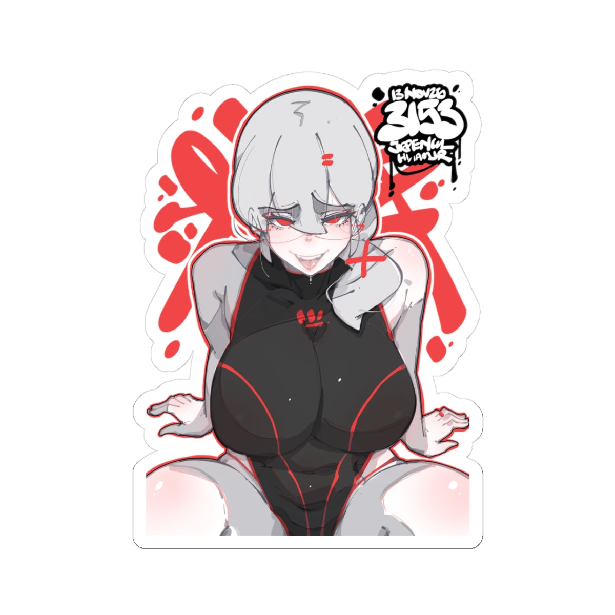 3153 - 红 / red v1 Stickers