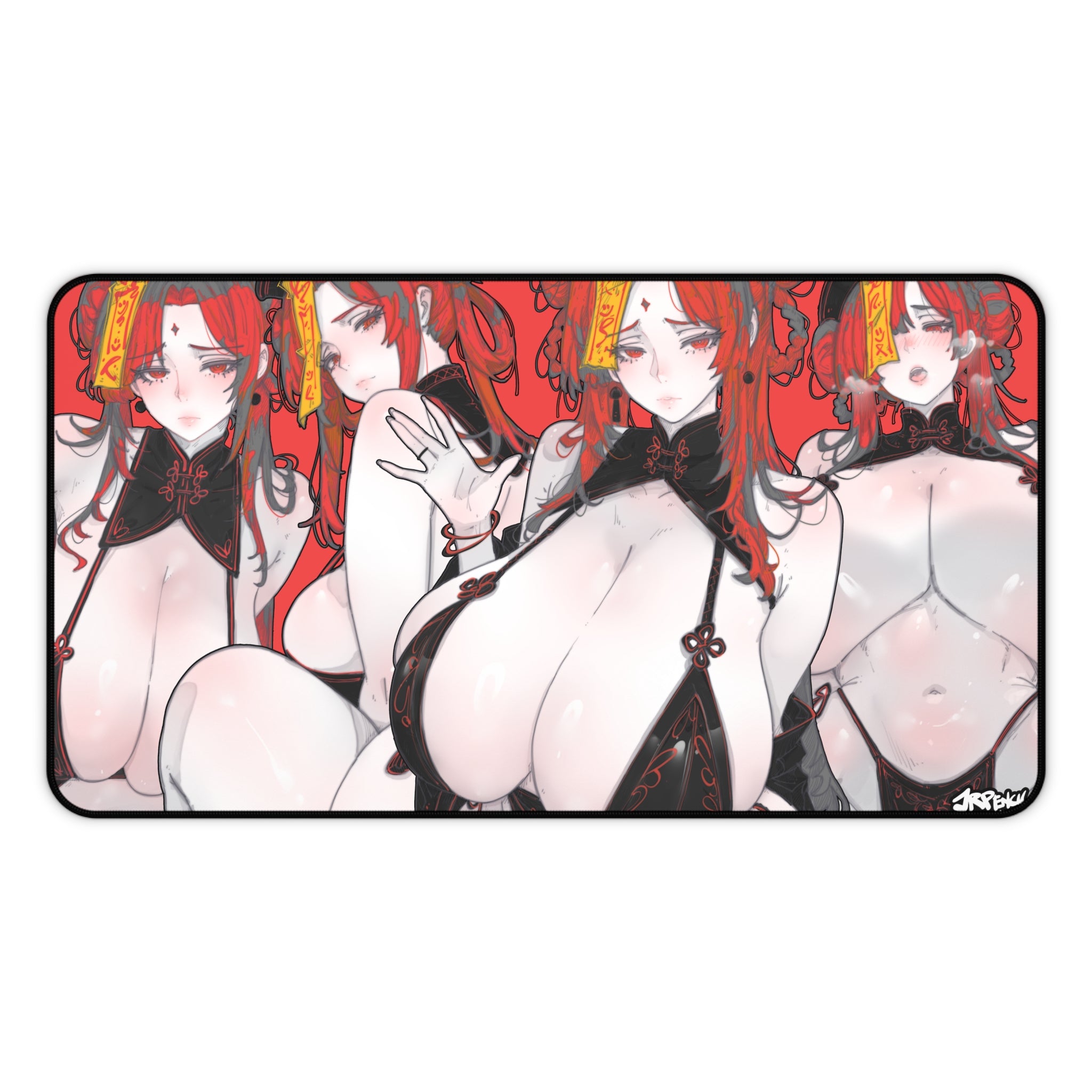3370 - 红壁纸 / red wallpaper v1 Desk Mat