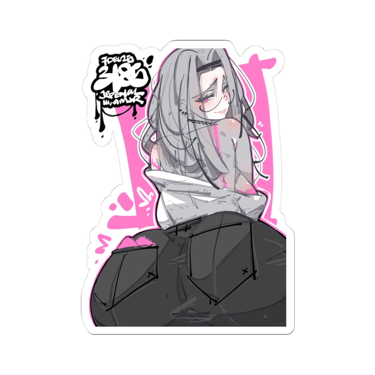 3185 - 粉 / pink v1 Stickers