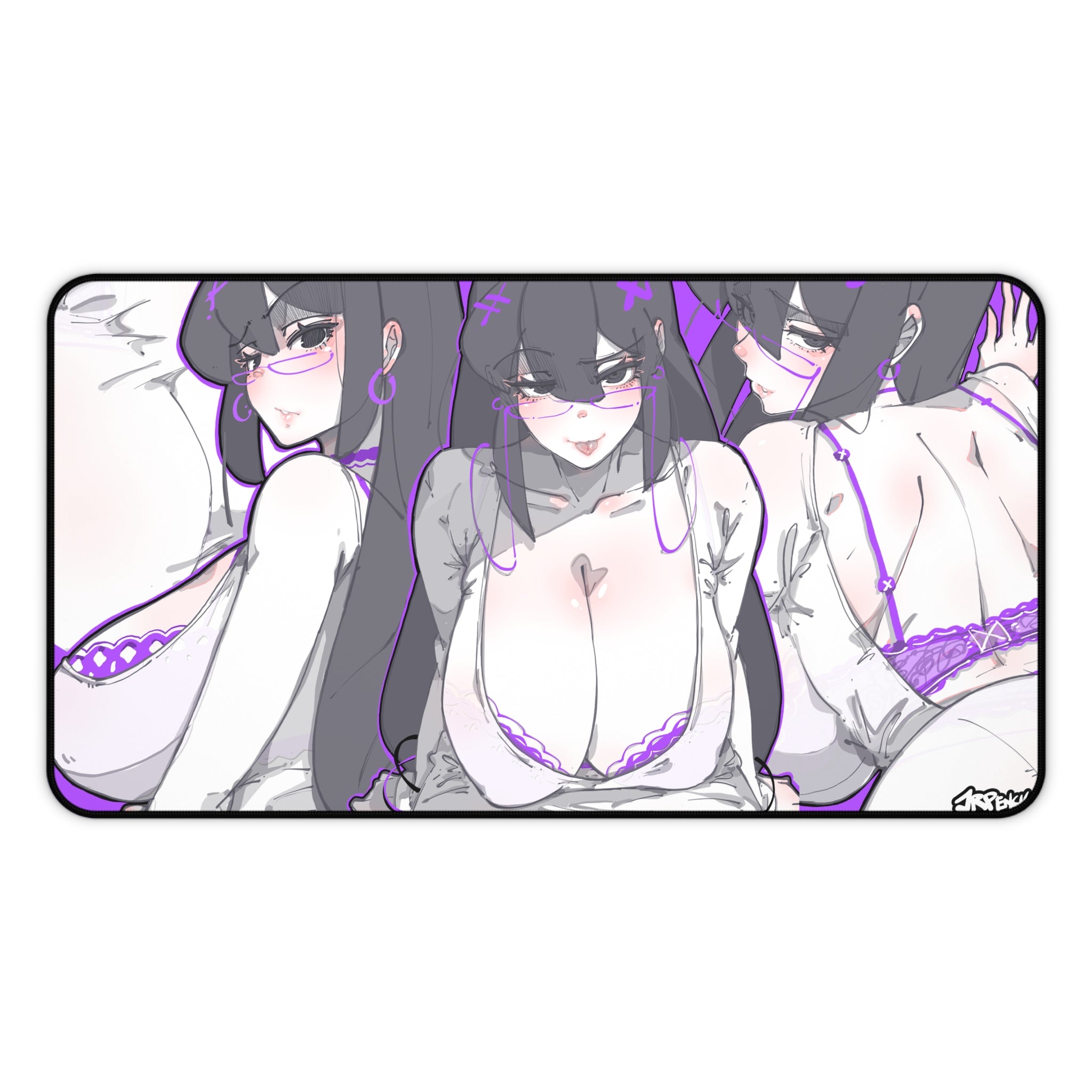 3123 - 紫壁纸 / purple wallpaper v1 Desk Mat