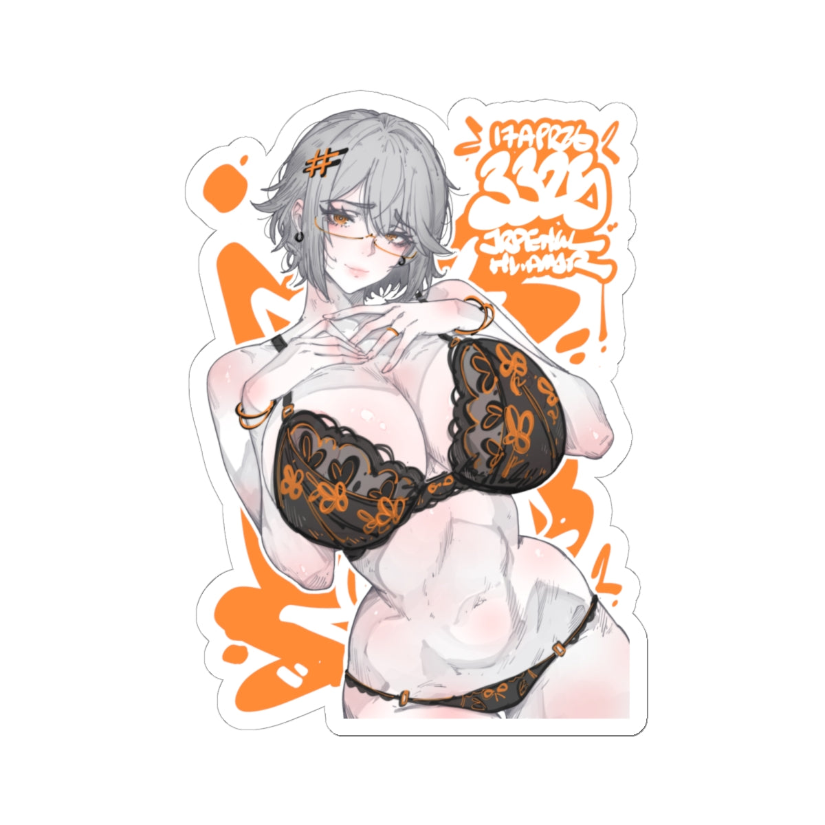 3325 - 橙/ orange v2 Stickers