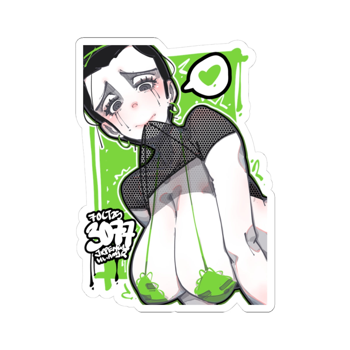 3077 - 绿 / green Stickers