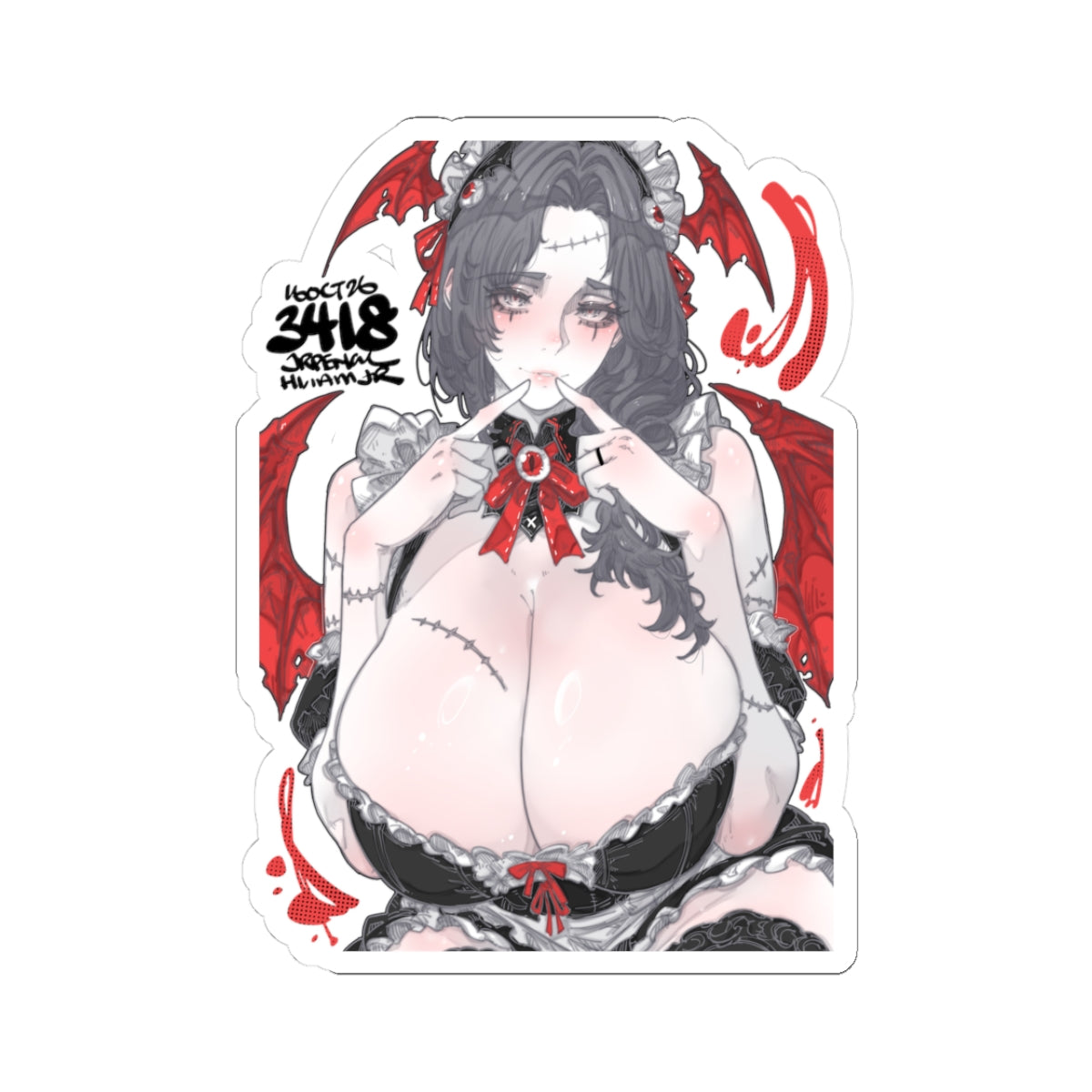 3418 - 红 / Red v1 Stickers