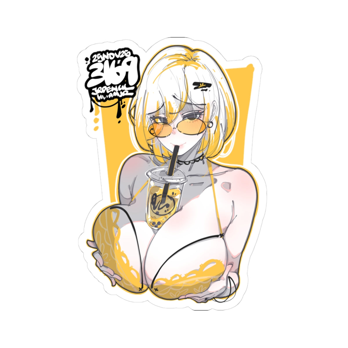 3169 - 黄 / yellow v2 Stickers