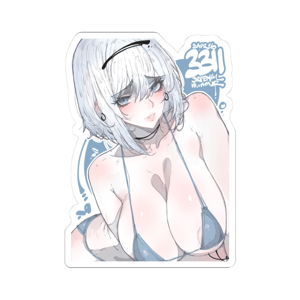 3311 - 蓝 / blue v2 Stickers