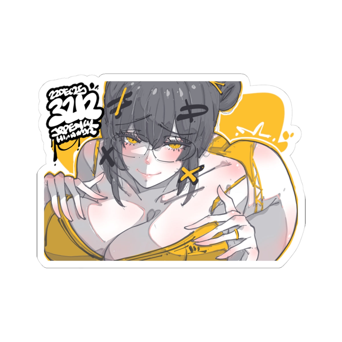 3212 - 黄 / yellow v2 Stickers