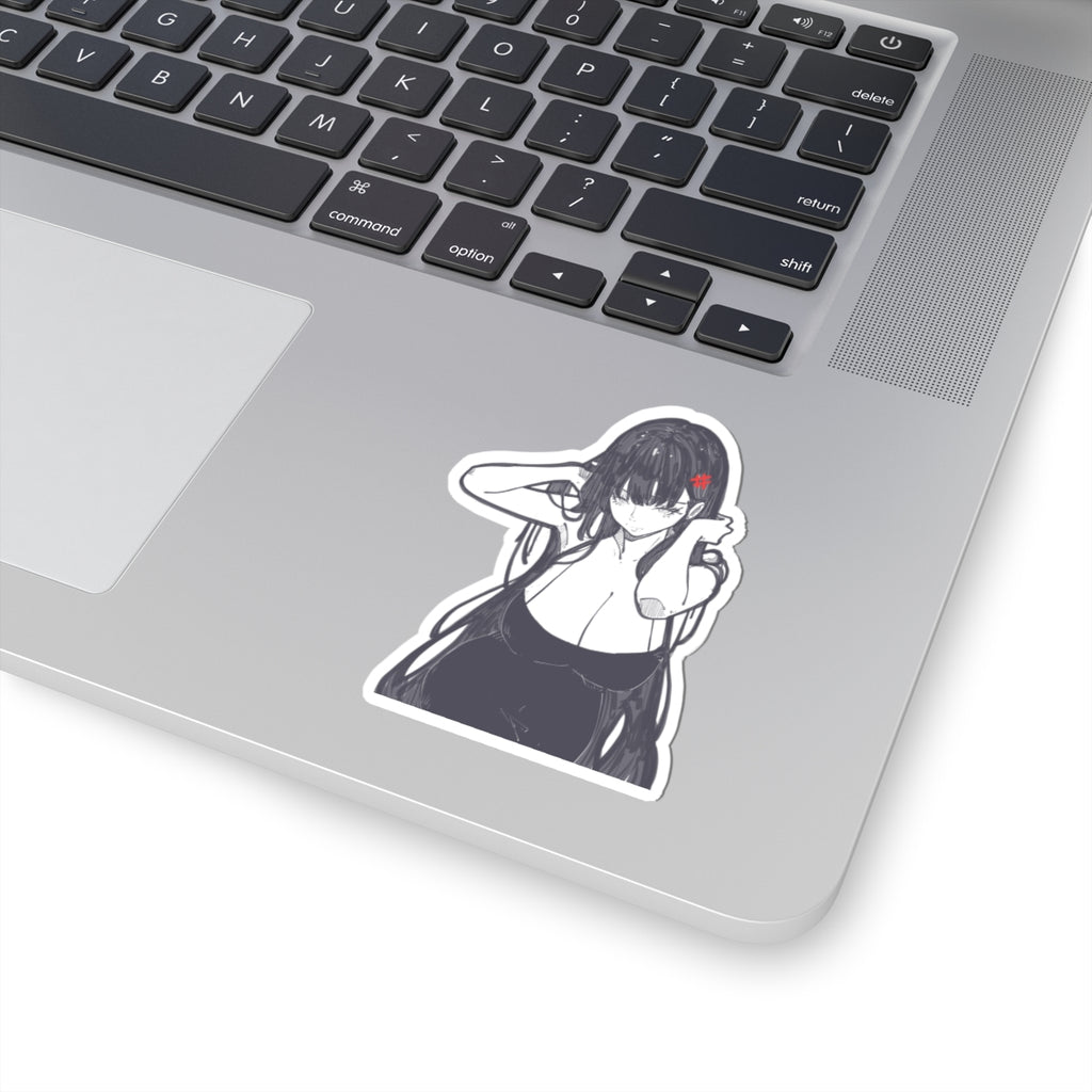 2887 - 红发夹 / red hair clip Stickers